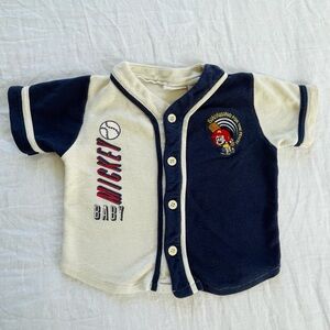 Vintage Disney Baseball Mickey Mouse Tee